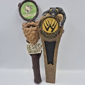 Wolverine and Beards Brewery Tap Handles